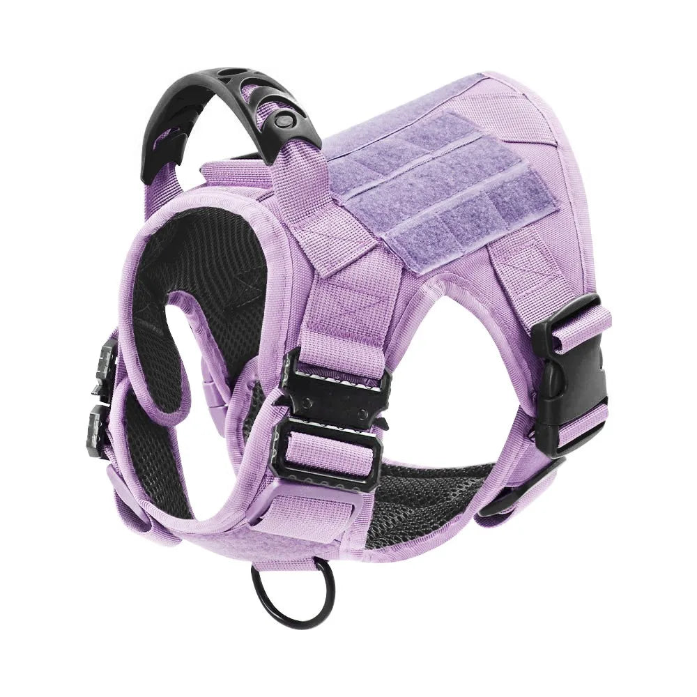 Military Camouflage Dog Harness Nylon Adjustable Vest For Training