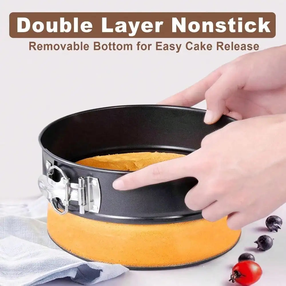 Springform Cake Pan Set 7 Pieces Nonstick Leakproof With Accessories