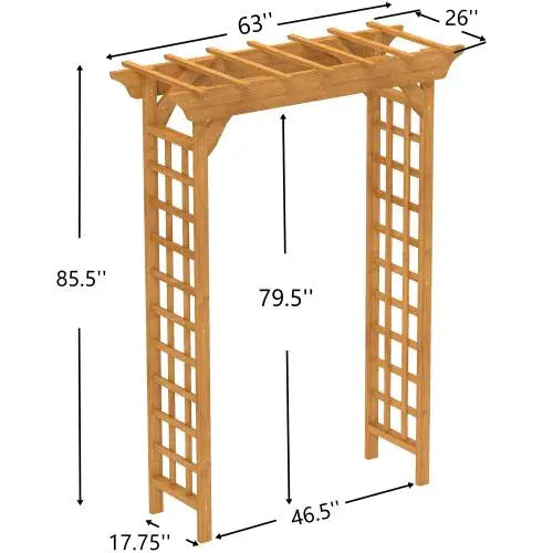 Wooden Arbor Wedding Arch Trellis Pergola For Garden Backyard