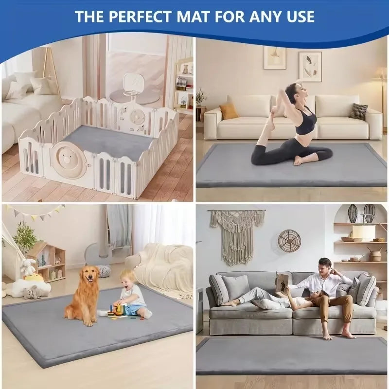 Velvet Non Slip Area Rug For Living Room And Bedroom