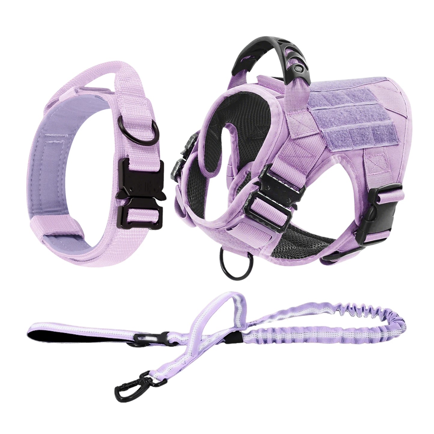 Military Camouflage Dog Harness Nylon Adjustable Vest For Training
