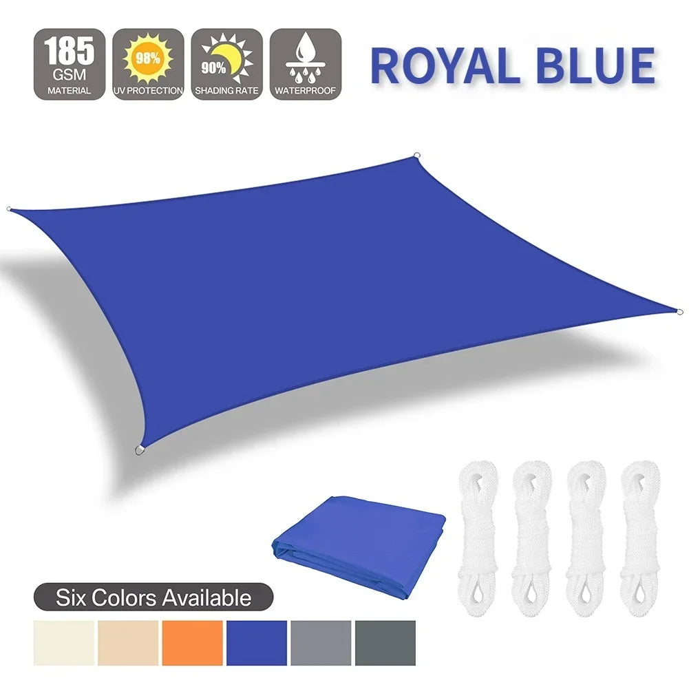 Waterproof Shade Sail Outdoor Sun Shelter Canopy For Patio Garden