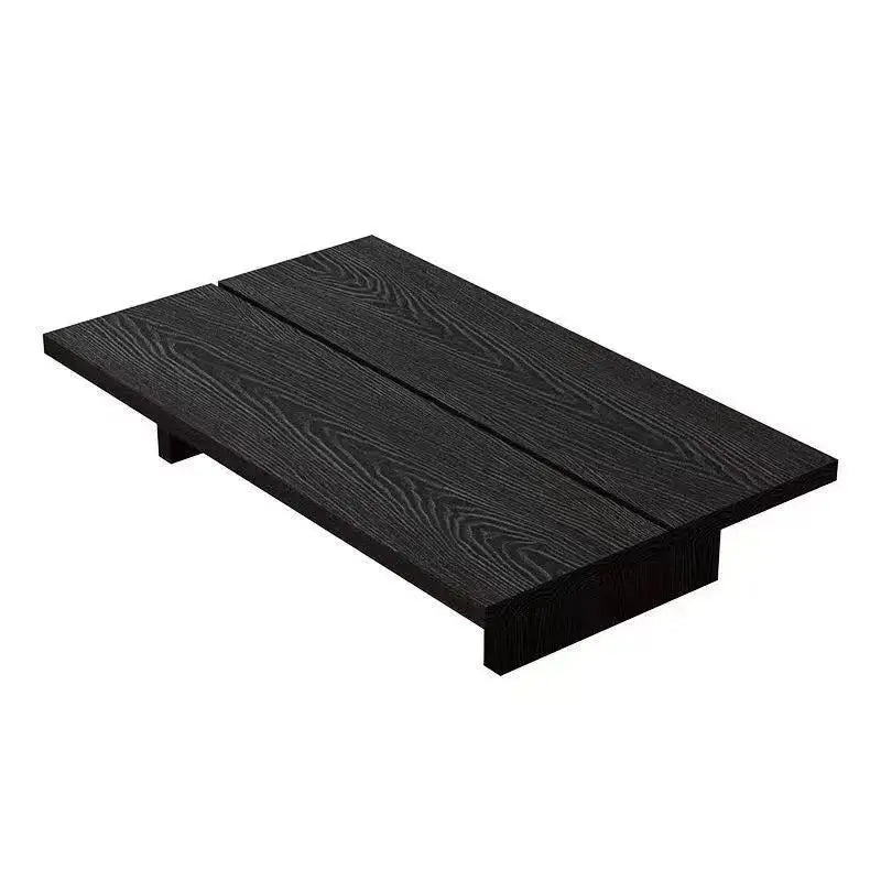 XMSJ Modern Wabi Sabi Rustic Wooden Rectangle Coffee Table