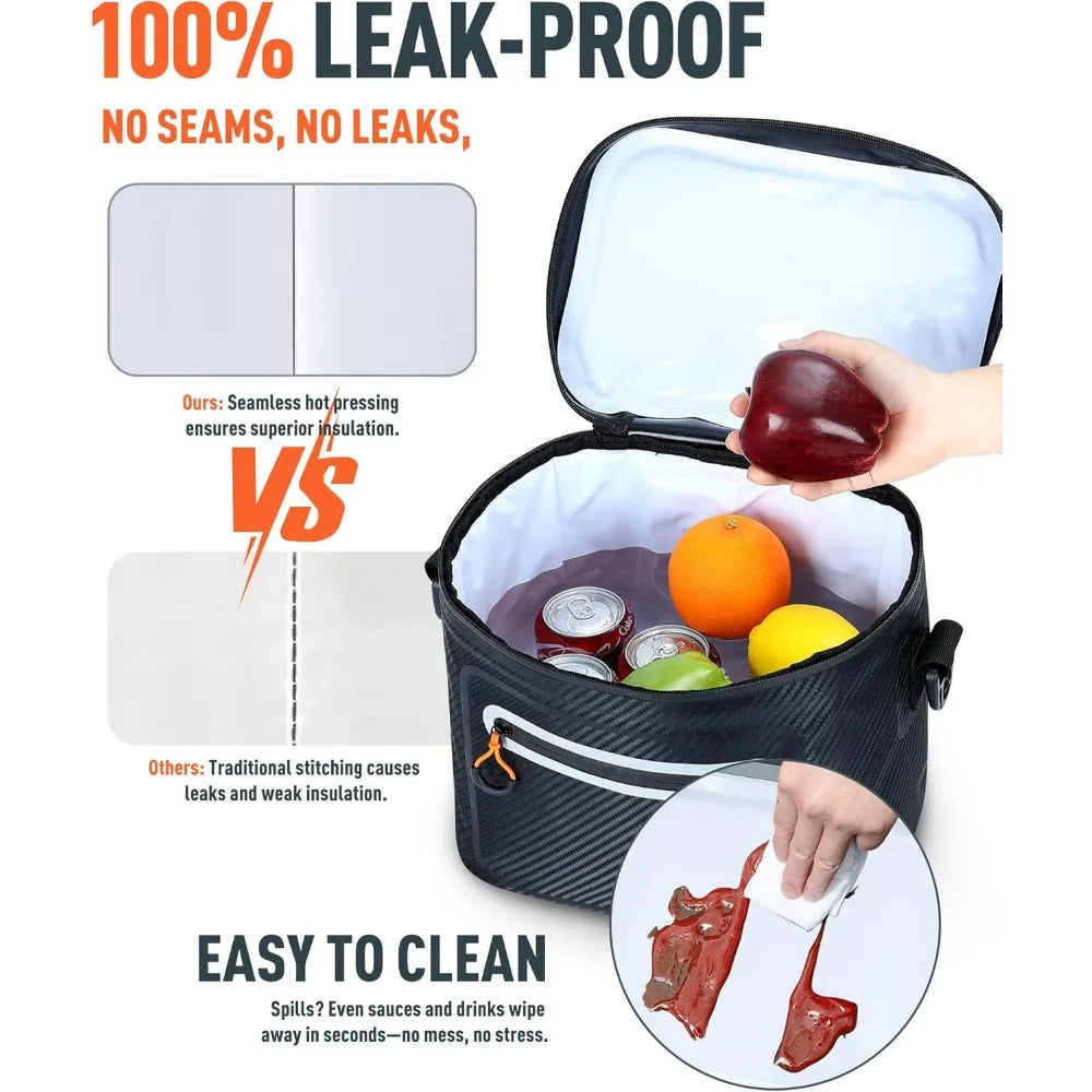 NBVCX Insulated Soft Cooler Bag Leak Proof Waterproof Lunch Box