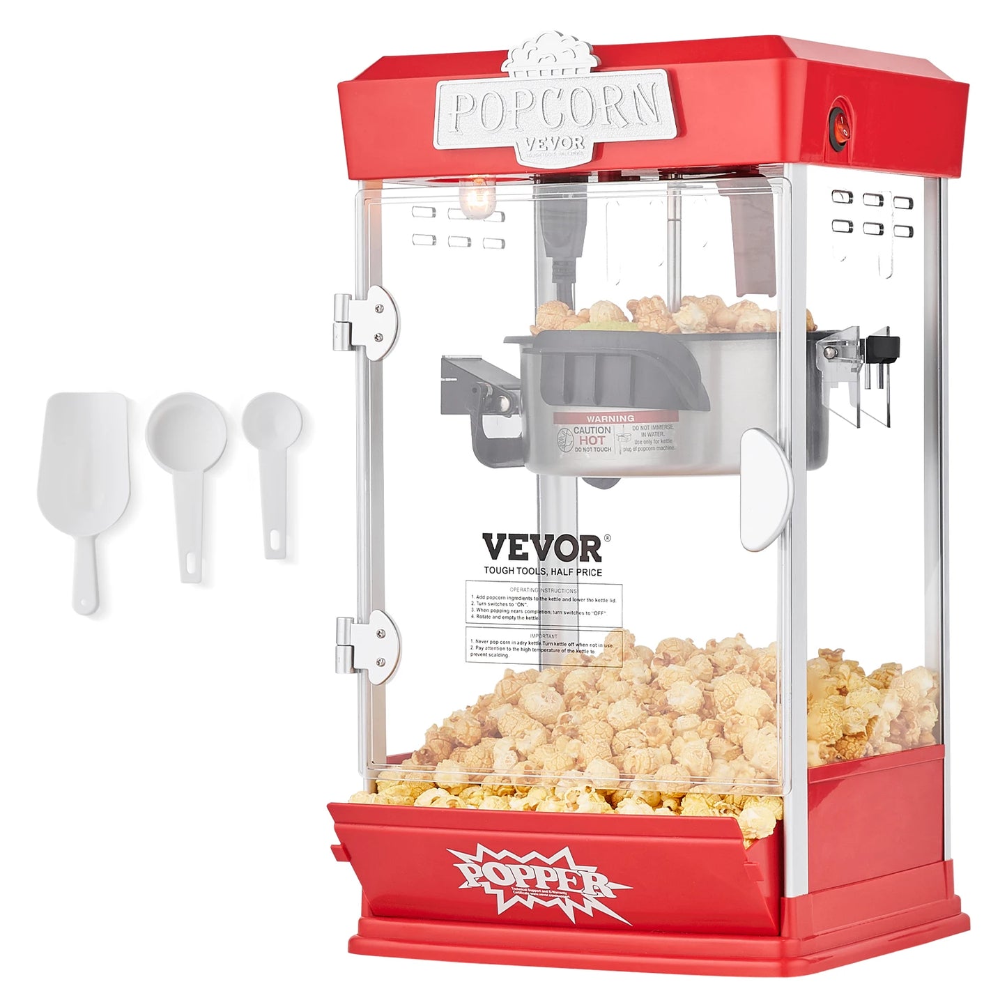 SucceBuy Commercial Popcorn Maker 1.5 Gal Per Batch Countertop Machine