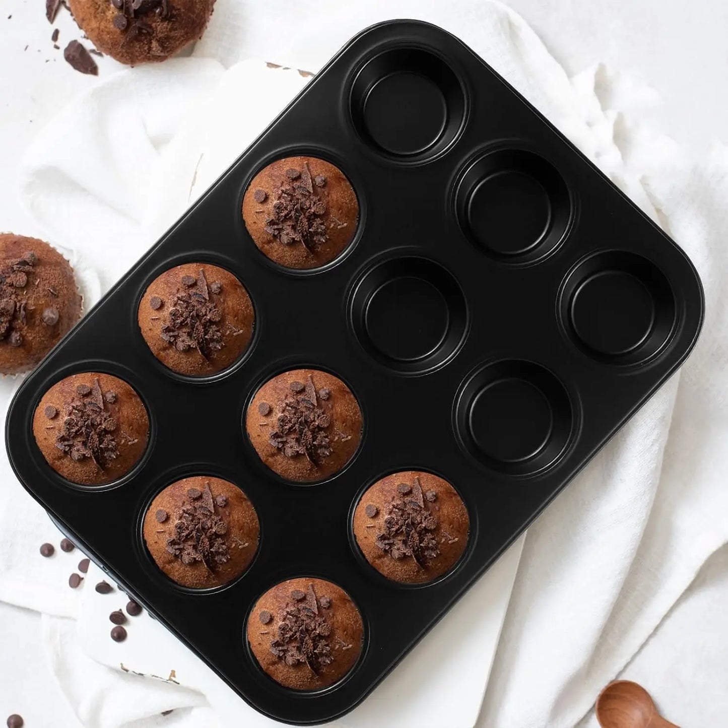 11-Piece Nonstick Baking Pans Set Carbon Steel Bakeware