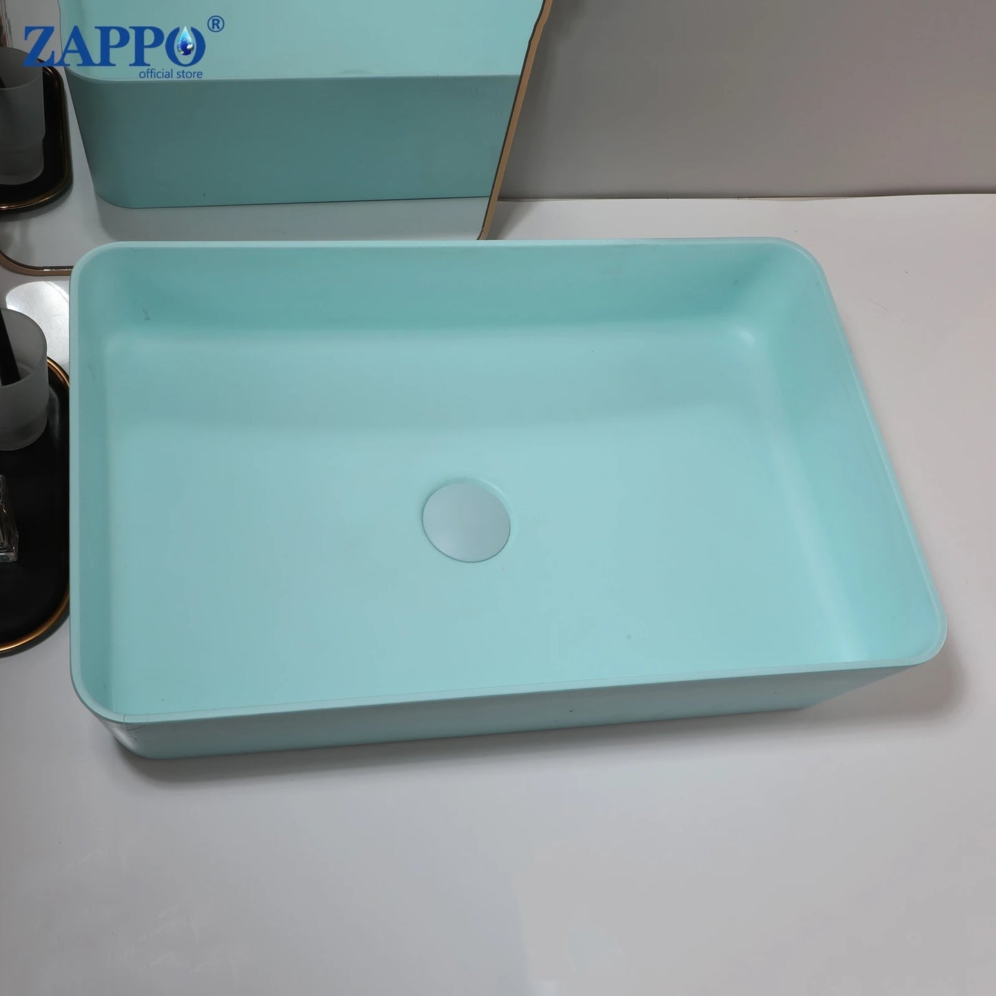 Mekkhalaa Stone Resin Above Counter Bathroom Vessel Sink