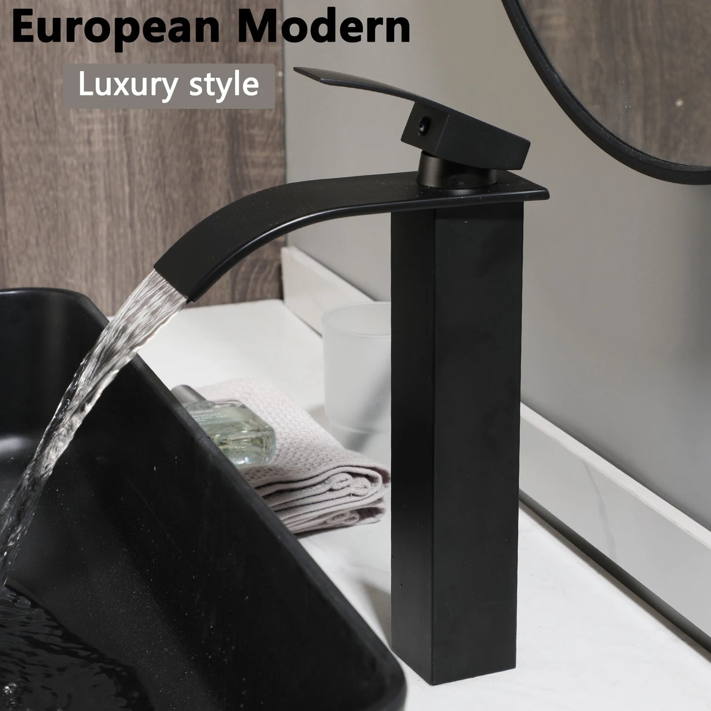 MEKKHALA Oval Acrylic Countertop Vessel Sink Bathroom Washbasin