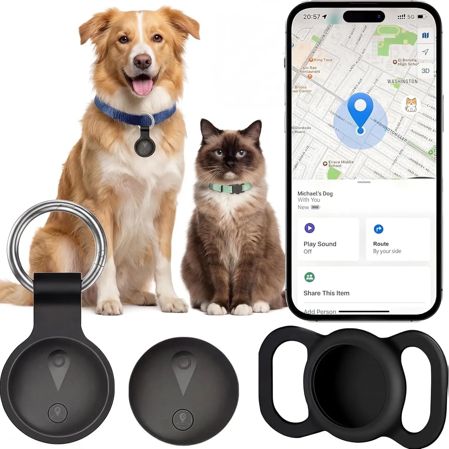 GPS for Dogs RealTime Location Smart Collar No Monthly Fee