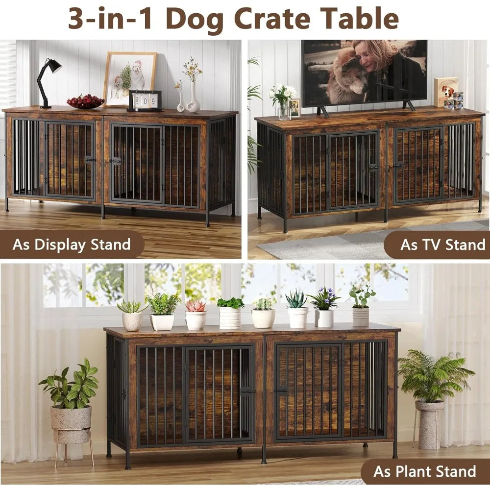 Dog Crate Furniture Heavy Duty Kennel For Small Large Dogs