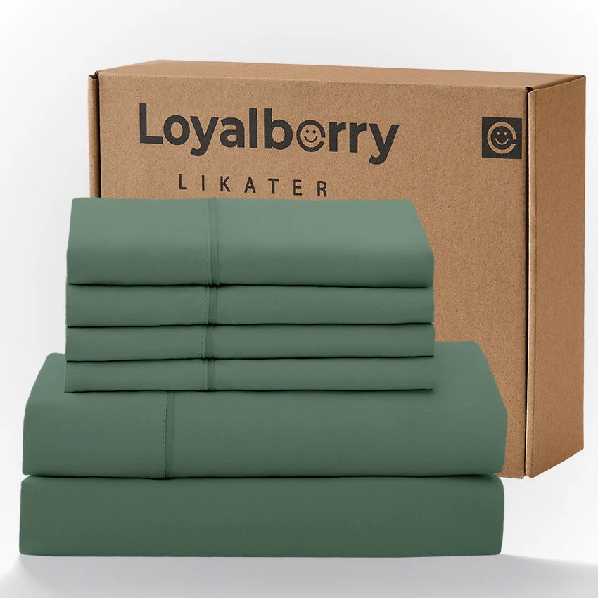 4 Piece Bedding Set With Double Sided Brushed Fabric And Easy Care Fitted Sheet
