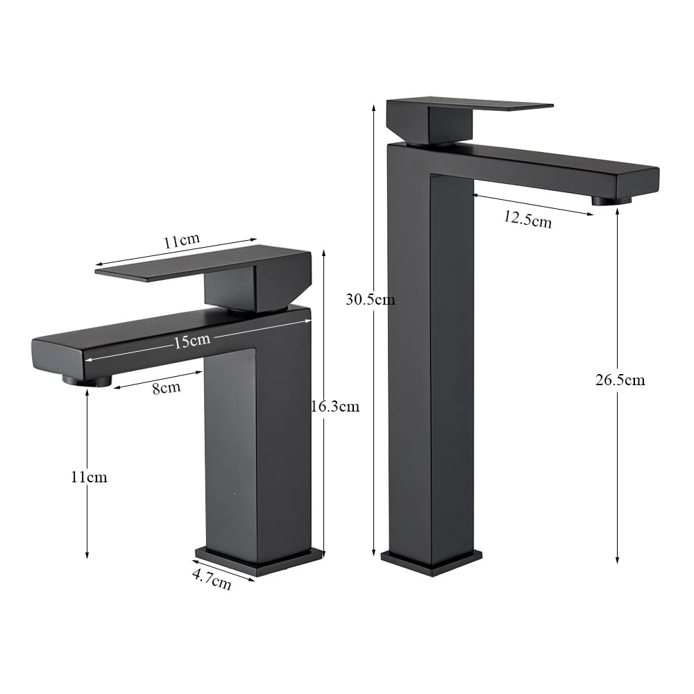 Onyzpily Stainless Steel Deck Mounted Bathroom Basin Faucet