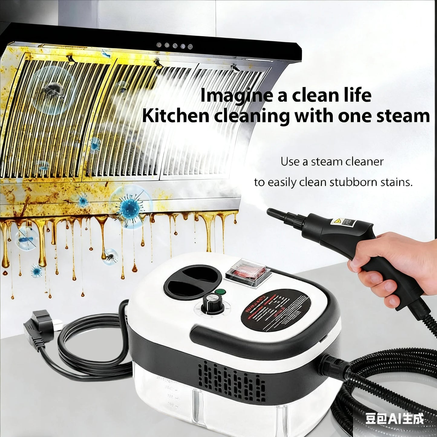 JJRC Steam Cleaner High Temperature Disinfection for Kitchen Appliances