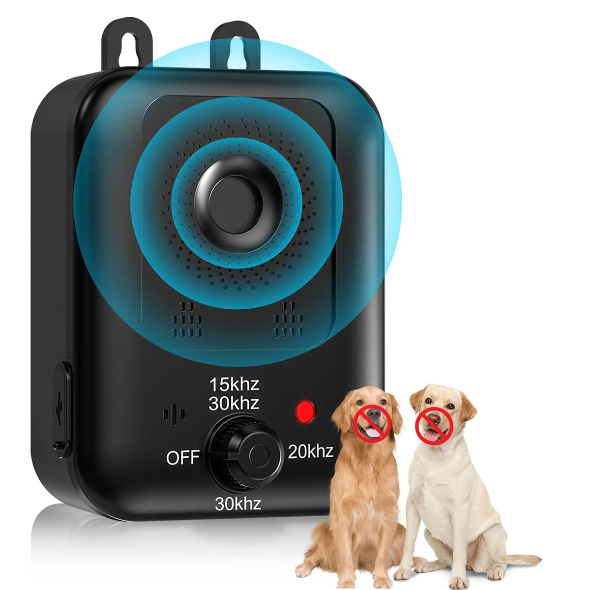Automatic Ultrasonic Dog Bark Deterrent Rechargeable Indoor Outdoor Device