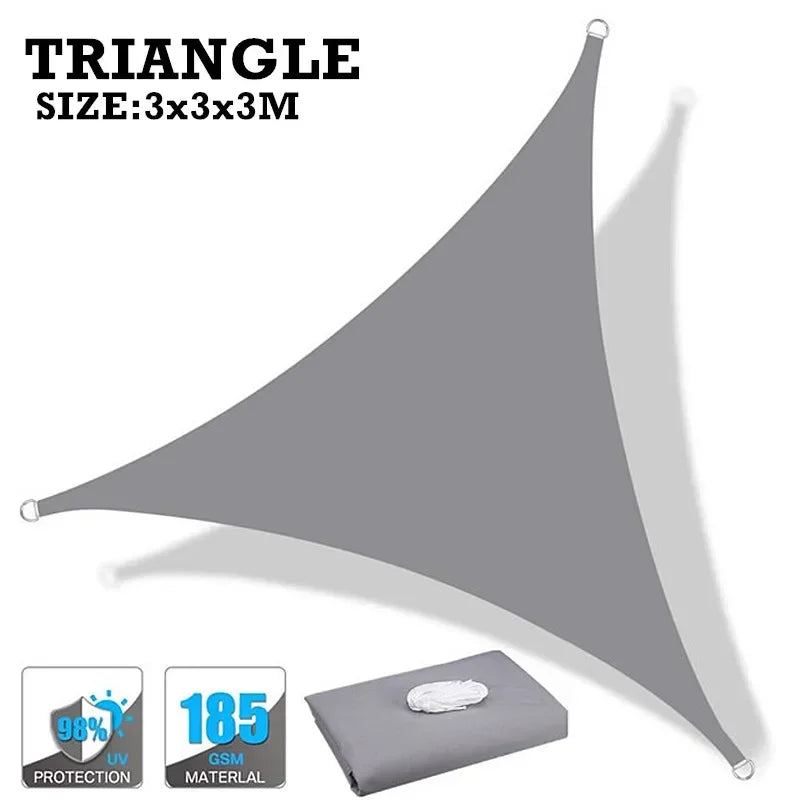 160GSM Waterproof Sun Shade Sail For Outdoor Patio Garden