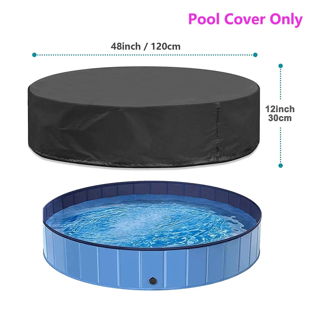 Foldable Dog Swimming Pool Portable Bath Tub For Large Dogs Waterproof