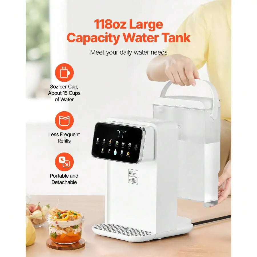 XMSJ Hot Water Dispenser Countertop With 7 Temperature Settings