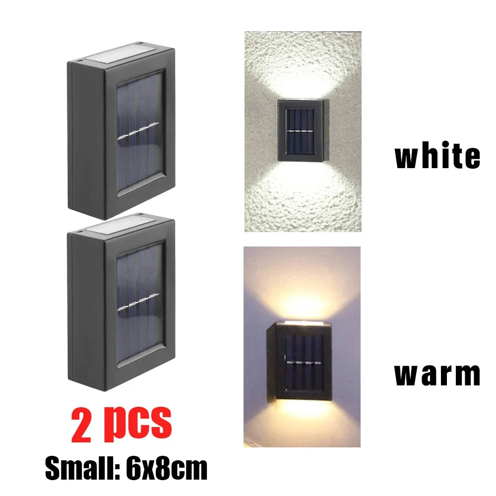 AlliLit Wall Solar Light Waterproof Garden LED Outdoor Lamp
