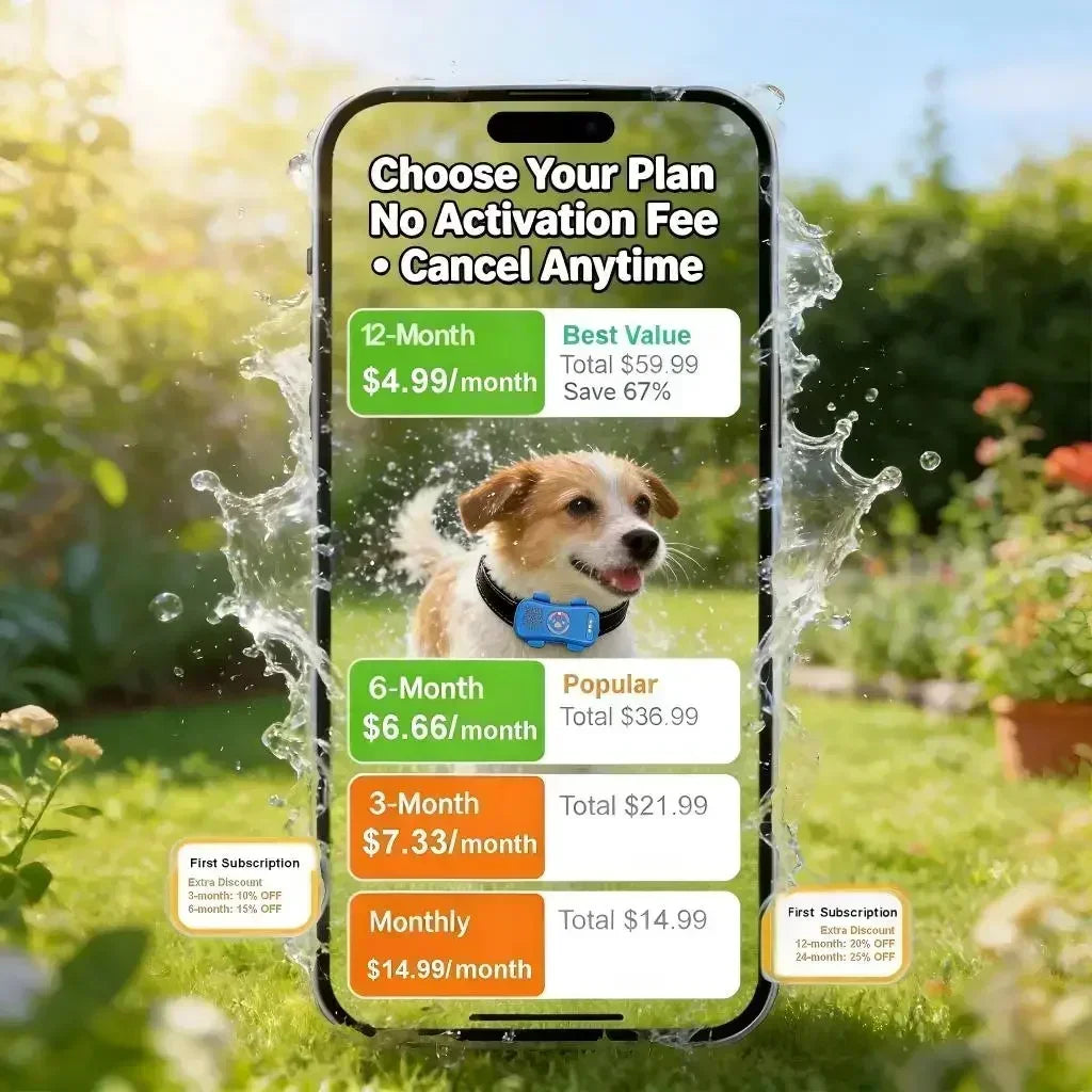 WANWAYTECH GPS Pet Tracker 4G for Pets Real Time Tracking IP67 Waterproof