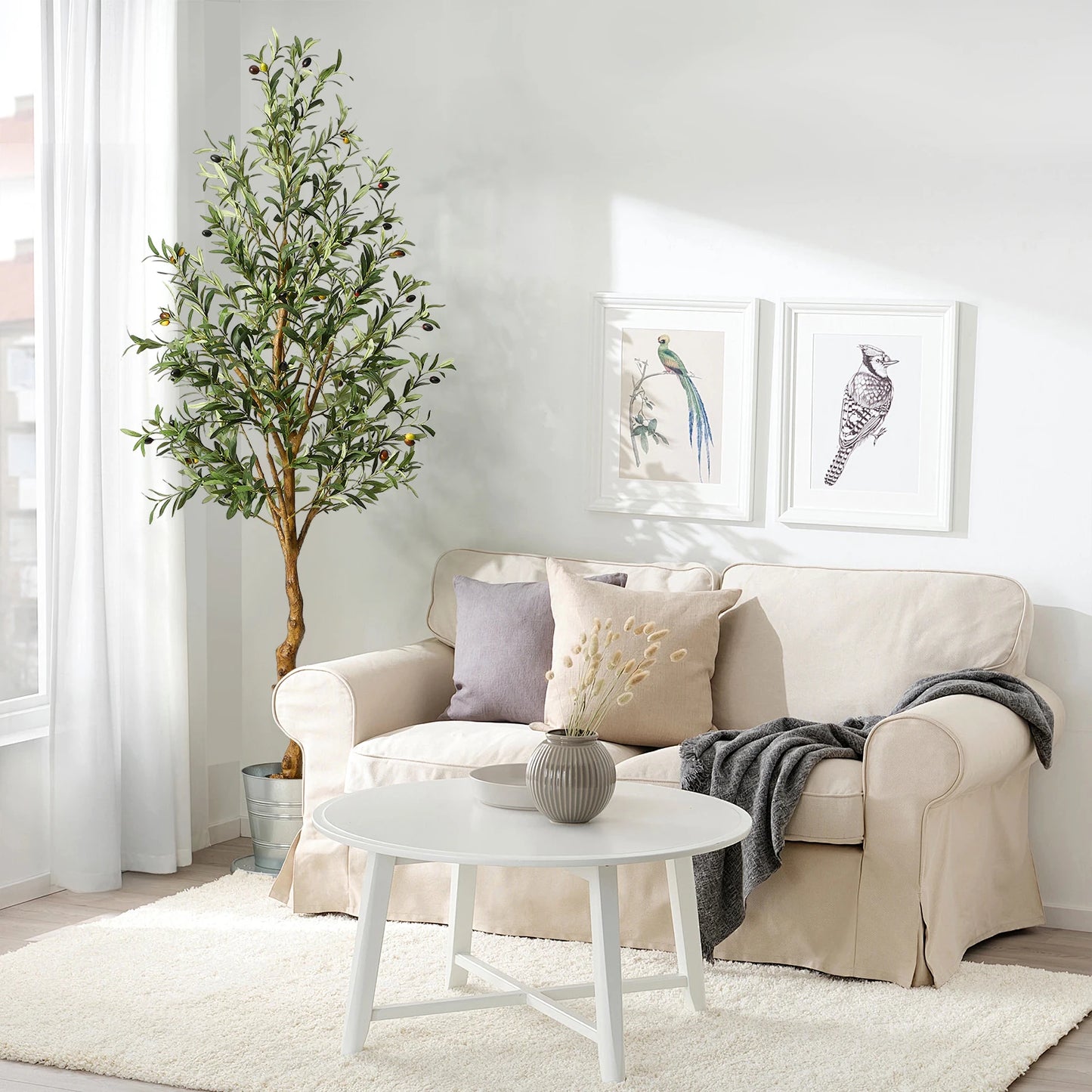 HiMISS Olive Tree Artificial Plant In Pot For Home Decor