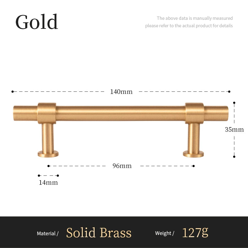 Santaya Modern Solid Brass Cabinet Pull Handle for Furniture