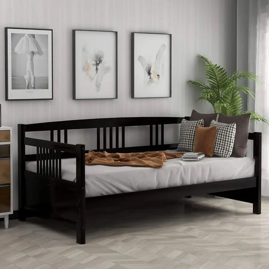 MeWood Daybed Platform Bed With Safety Rails And Slat Support