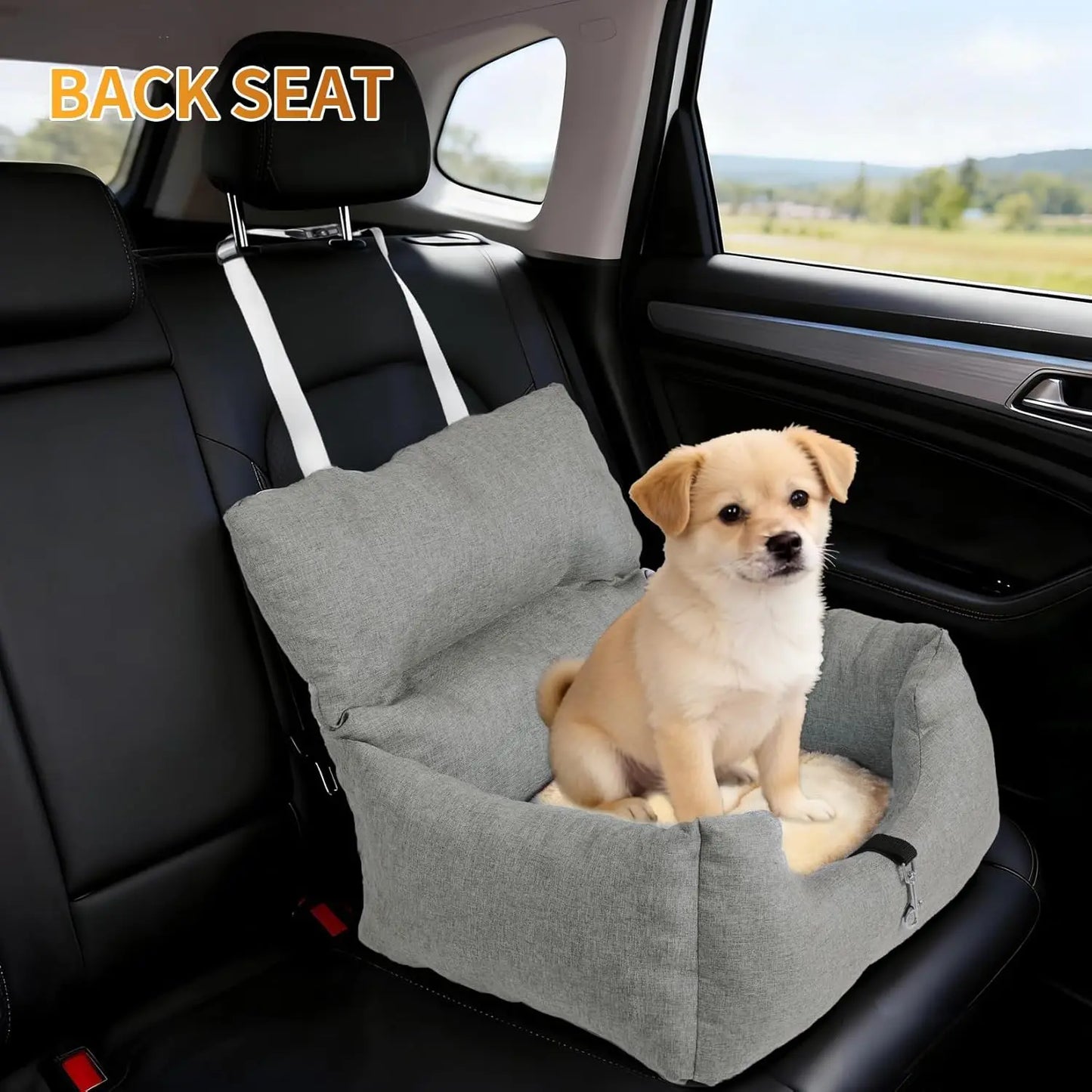 HiMISS Portable Dog Booster Car Seat Bed For Small Dogs