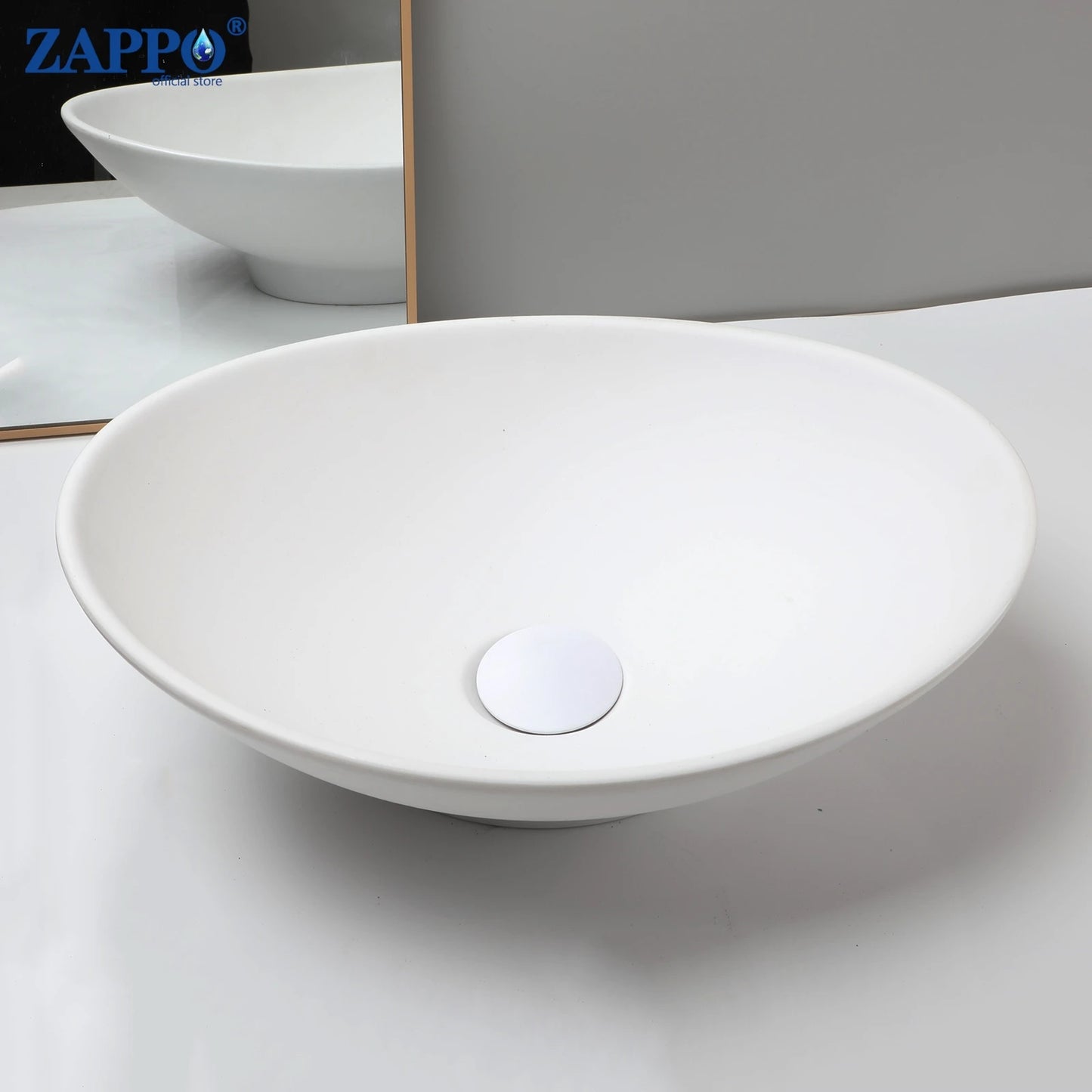 Mekkhalaa Stone Resin Above Counter Bathroom Vessel Sink