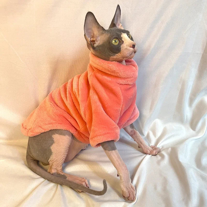 Wang Shan Meow Cat Hoodie Pullover For Sphynx Cats