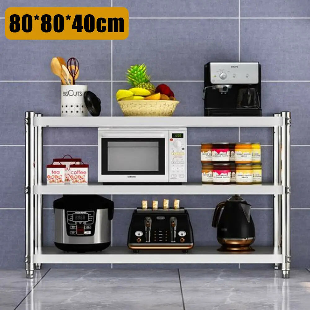 Stainless Steel Heavy Duty Storage Shelving Rack For Kitchens
