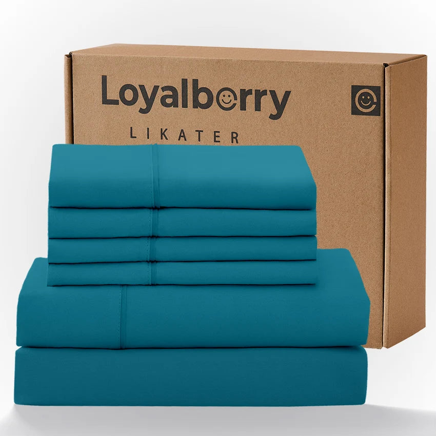 4 Piece Bedding Set With Double Sided Brushed Fabric And Easy Care Fitted Sheet