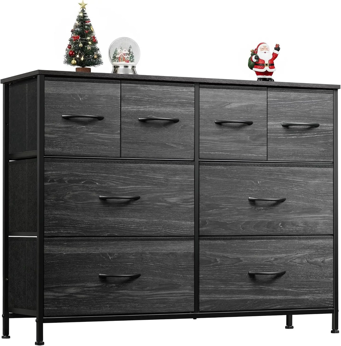 WLIVE Fabric Dresser With 8 Drawers For Bedroom Storage
