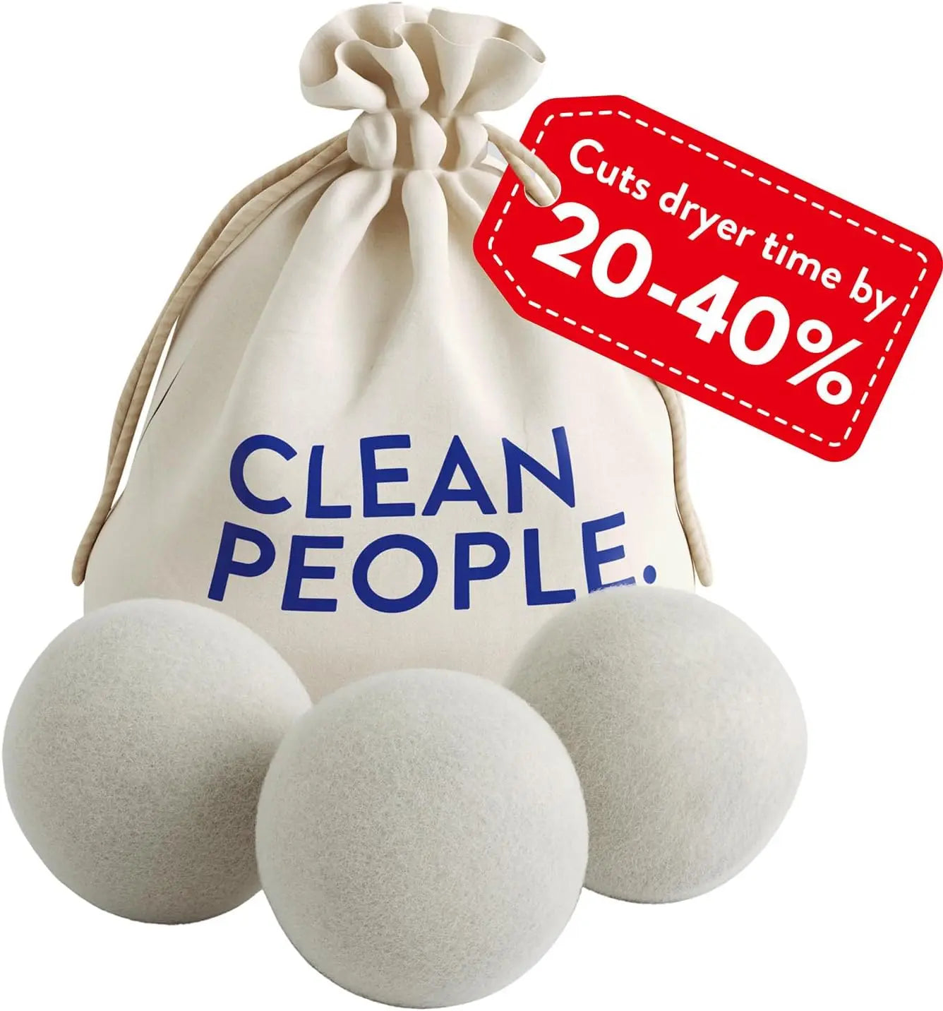 Natural Wool Dryer Balls 3 Pack Softer Laundry Faster Drying