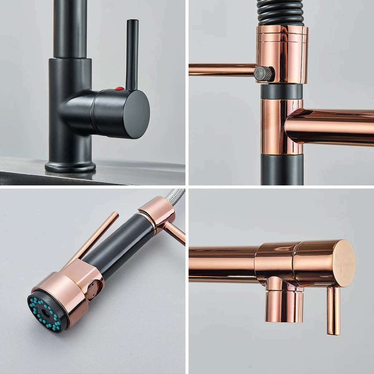 Hownifety Spring Kitchen Faucet with Pull Down Spout