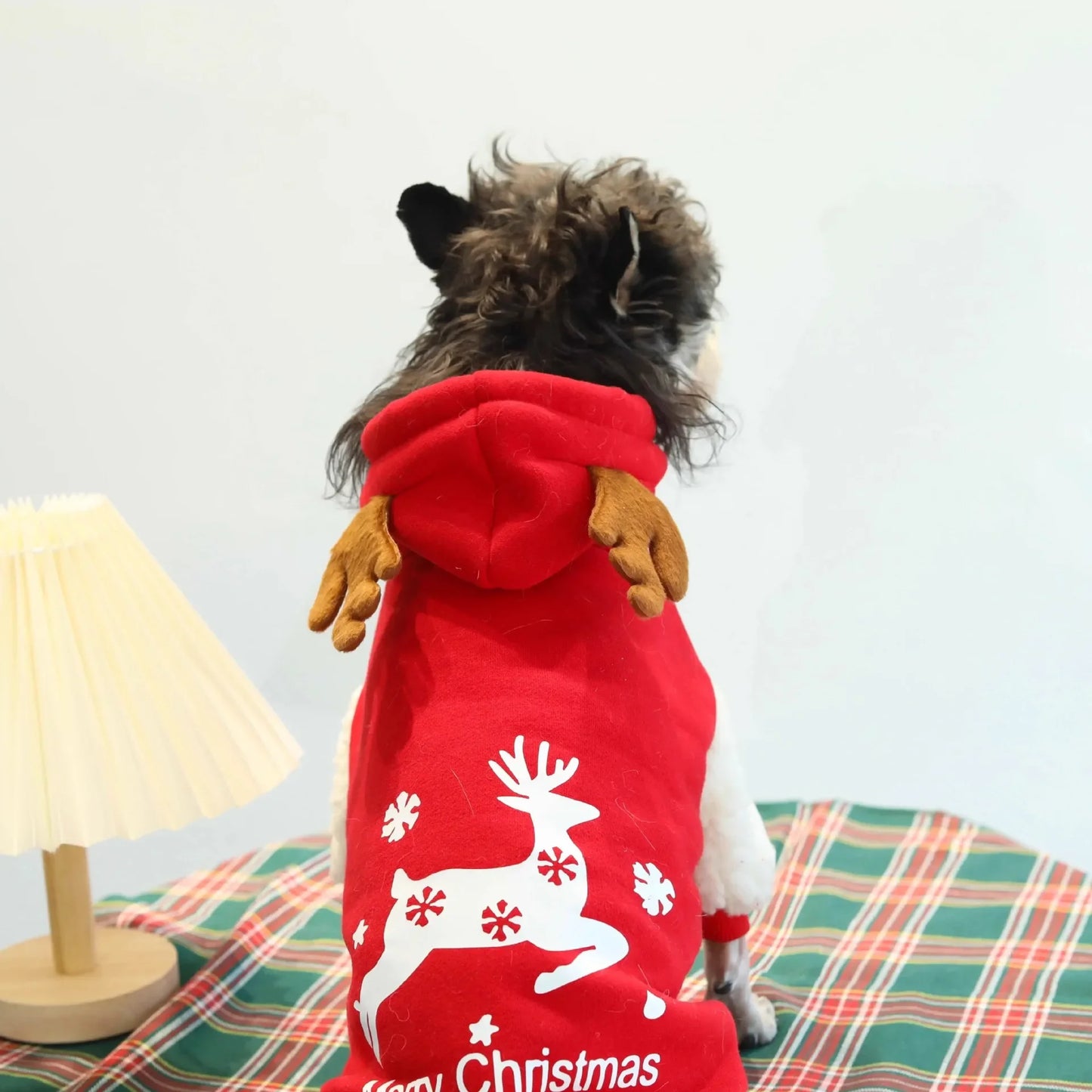 Winter Cotton Fleece Christmas Dog Sweatshirt For Cozy Winter Wear