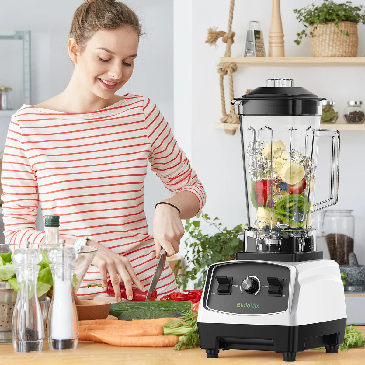 Biolomix BPA Free Heavy Duty Blender Food Processor Juicer