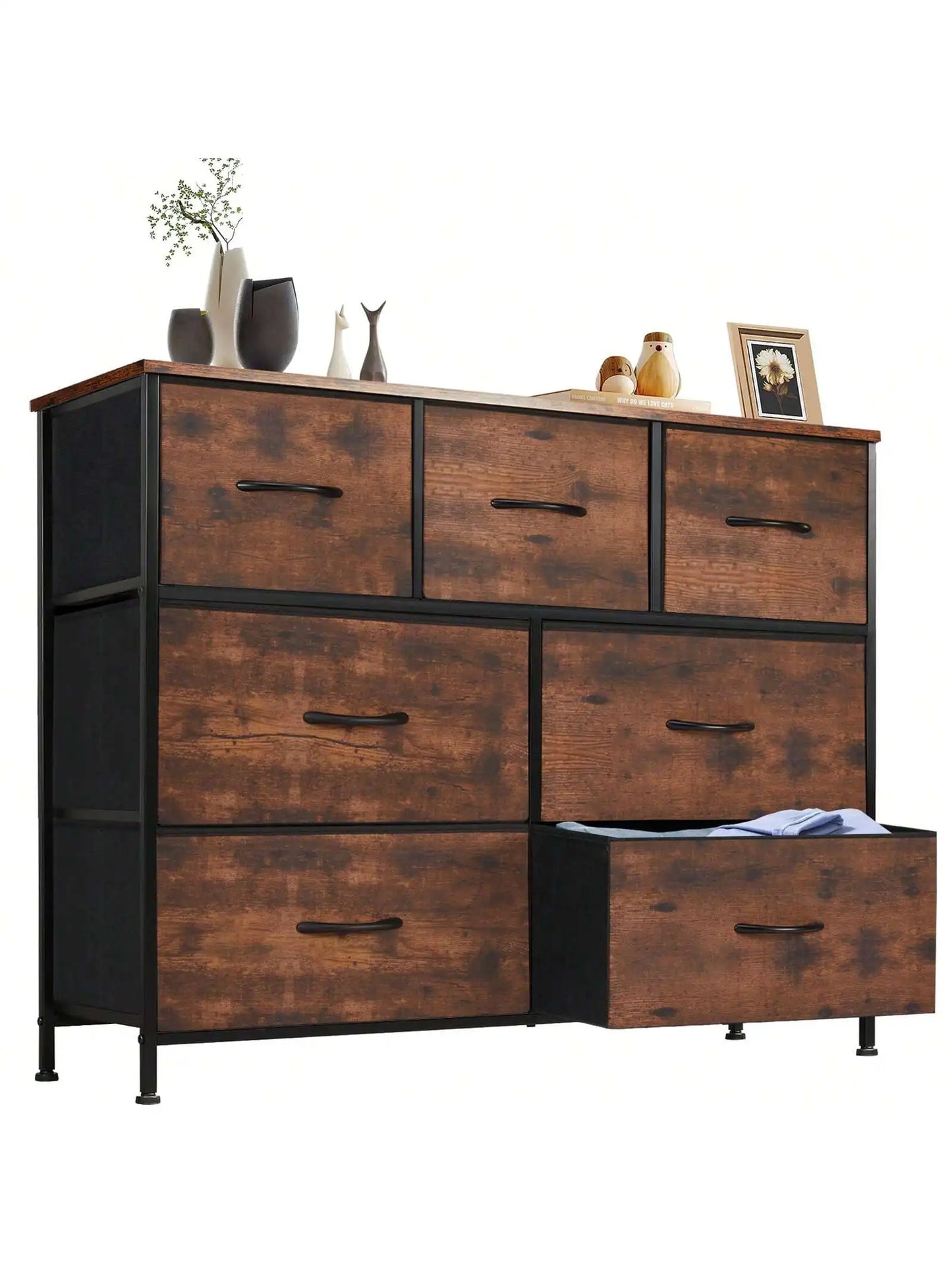 Bedroom Fabric Drawer Organizer Chest With Seven Drawers Nursery