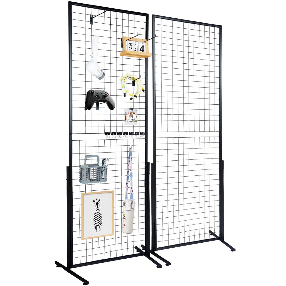 SucceBuy Double Sided Wire Gridwall Display Rack With Hooks