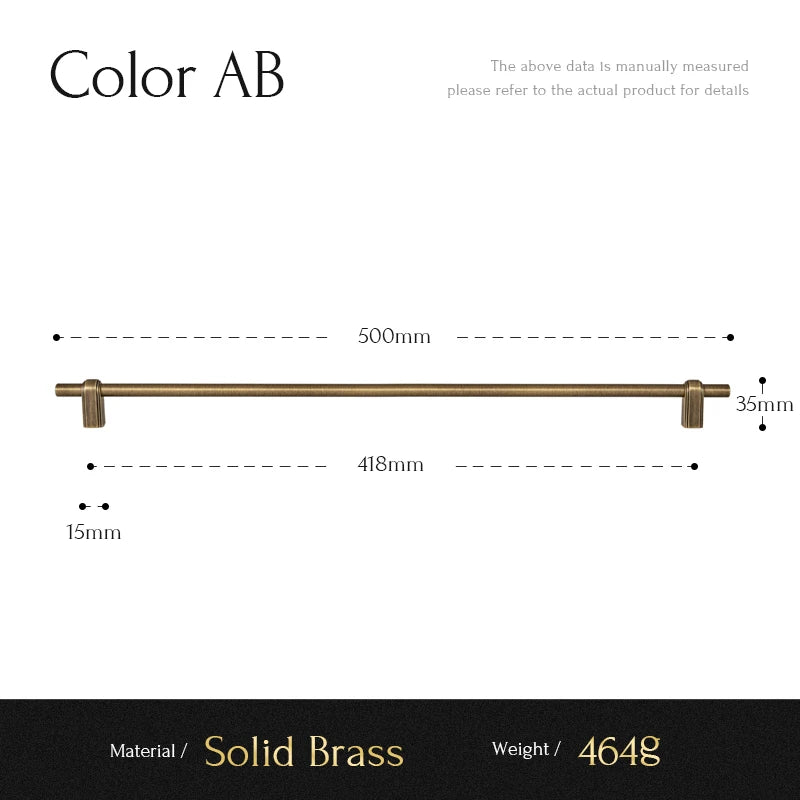 Santaya Solid Brass Cabinet Handles for Kitchen and Furniture