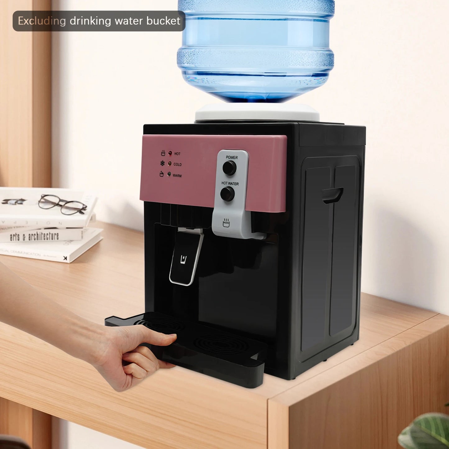 Countertop Hot Cold Water Dispenser One Hand Spout Burn Protection