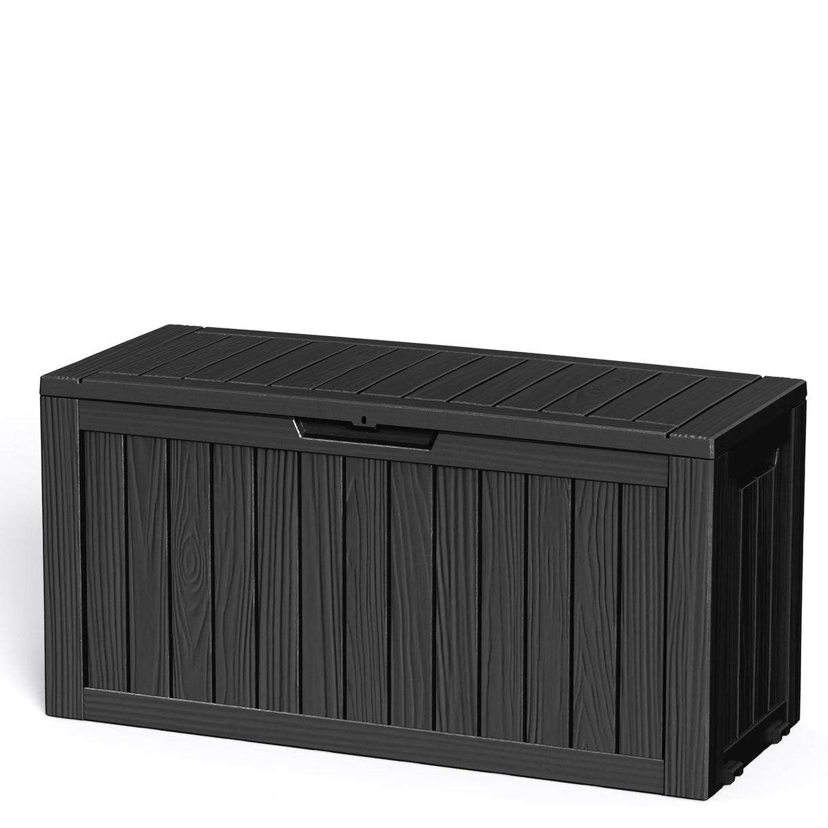 Weather Resistant Resin Outdoor Storage Chest With Lockable Lid