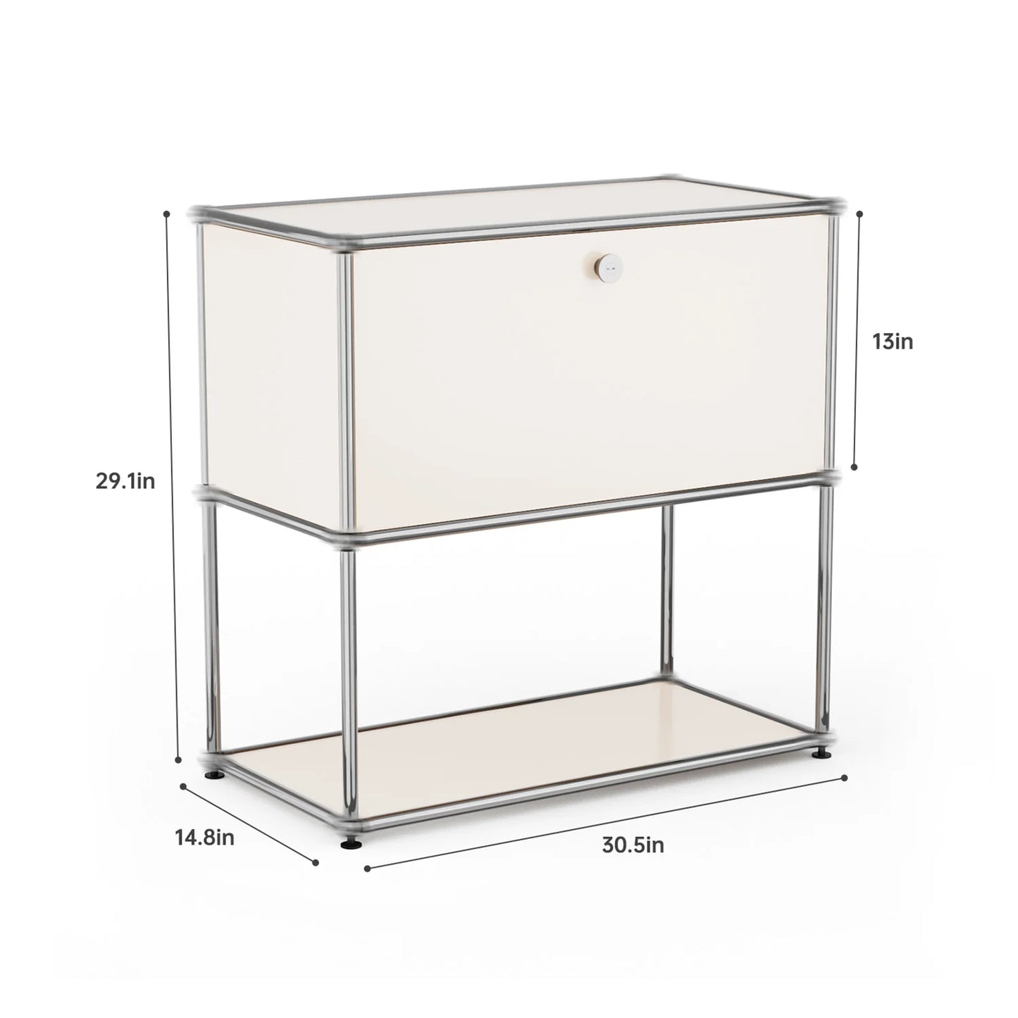 Metal Storage Cabinet TV Stand for Living Room and Office