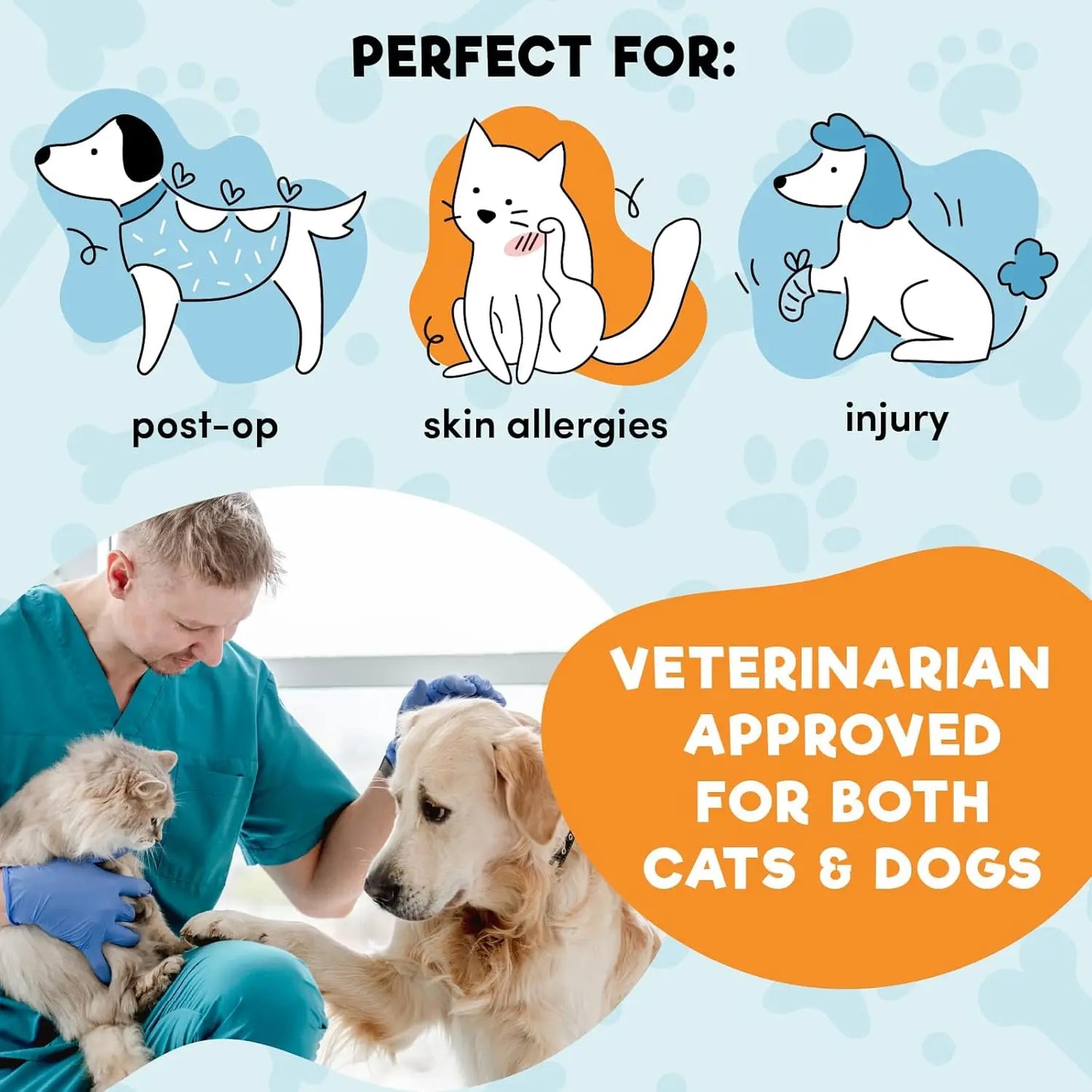 Inflatable Dog Cone Collar Alternative Soft Donut ECollar For Pets