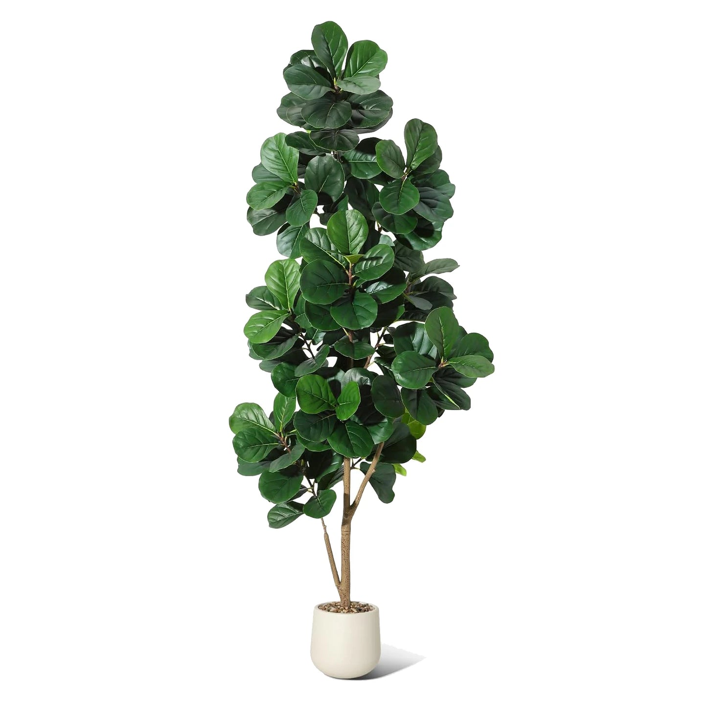 HiMISS CN Fiddle Leaf Fig Tree Artificial Indoor Plant In Planter