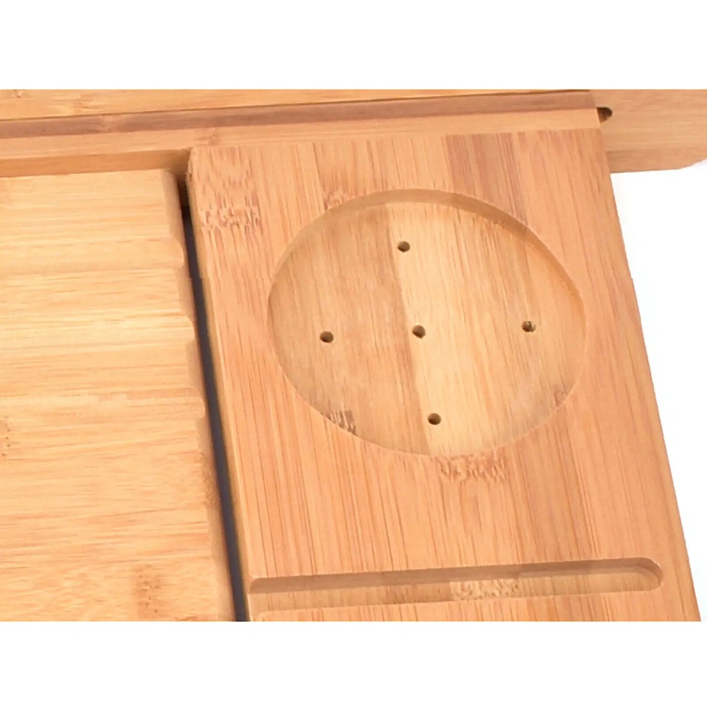 Bamboo Bath Tray Caddy For Tub Over Tub Shelf Holder