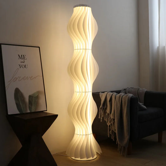 LUVODI Tall LED Floor Lamp Dimmable Decorative Standing Light for Home Corner Modern Simple Style