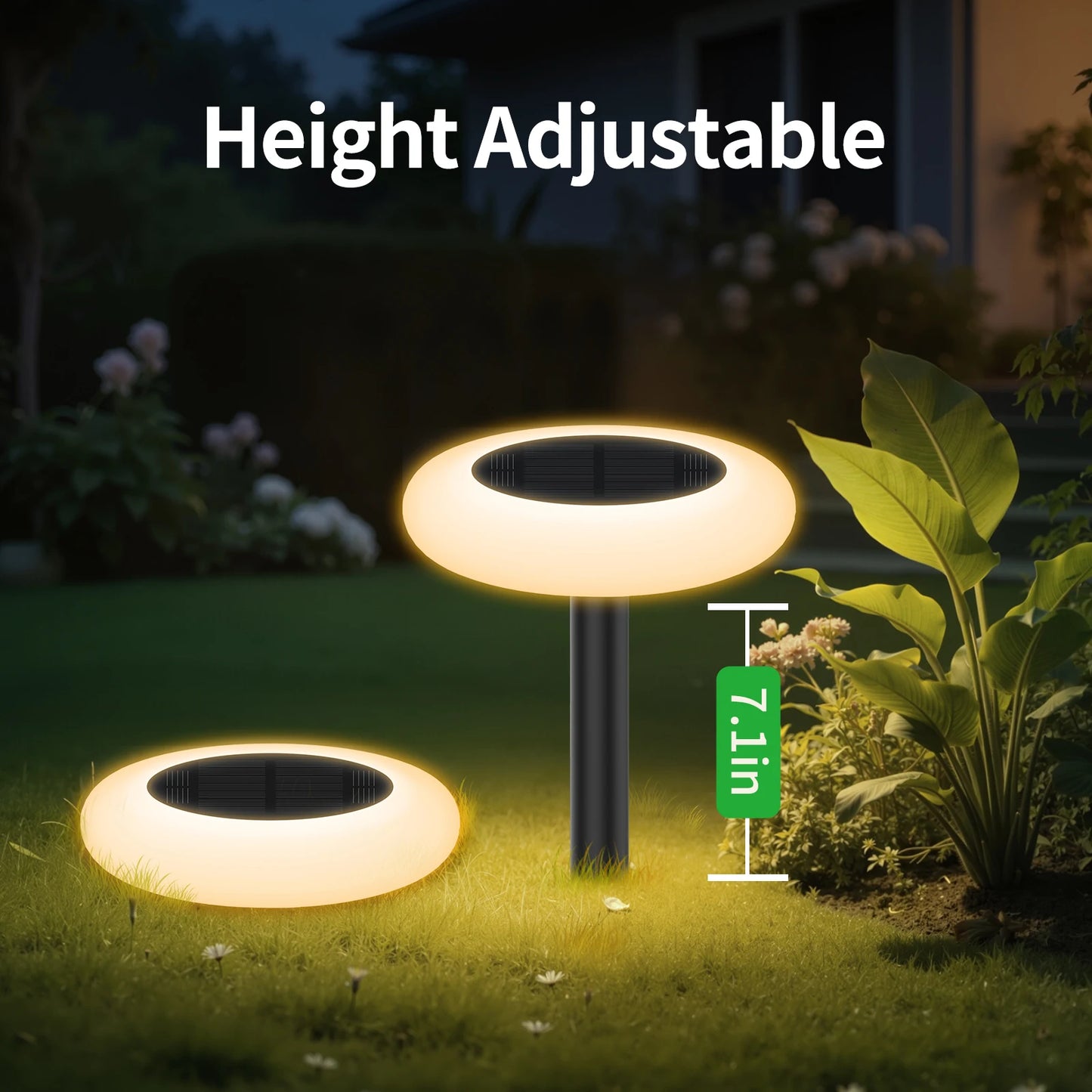 Intelamp Solar Pathway Lights Outdoor Garden Lawn LED Lights