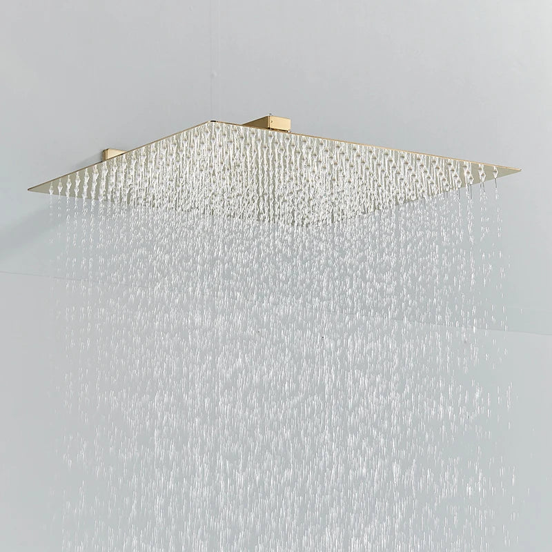 Quyanre Bathroom Wall Mounted Rainfall Shower System