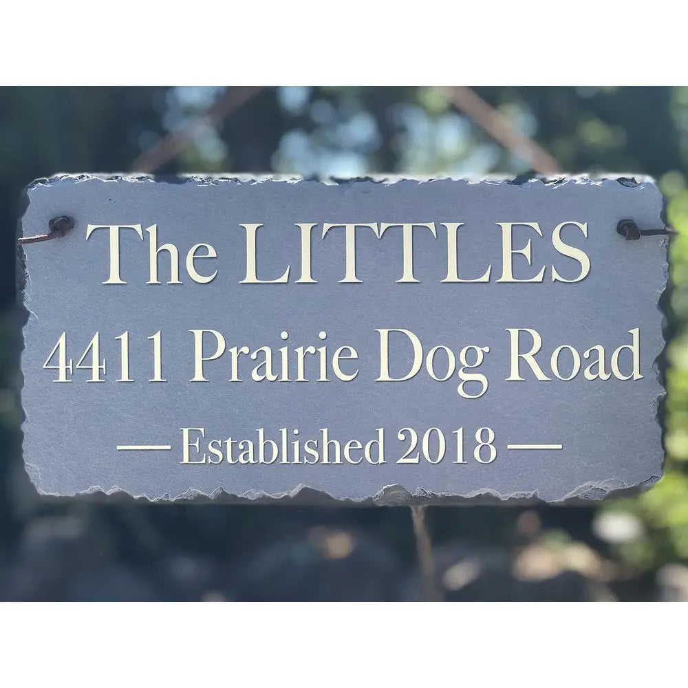 Squirrel Ink Handcrafted House Number Sign Address Plaque