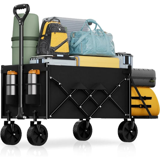 NBVCX Foldable Utility Wagon With Extended Tailgate For All Terrain